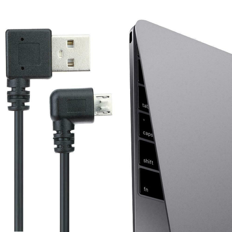 90 Degree 1.2m 4Ft USB2.0 Male to Micro USB Spring Charging Data Cable Wire