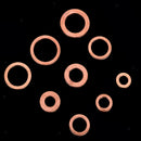 200x 9 Sizes Assorted Solid Crush Copper Washer Sump Plug Banjo Bolt Tap Box