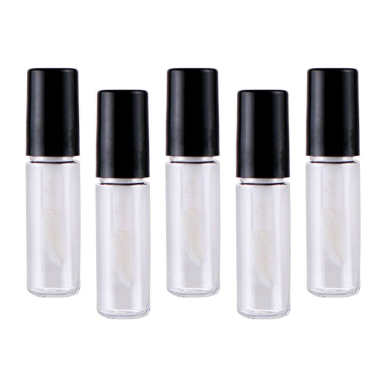 Lots 5 Glass Lip Gloss Balm Tubes Refillable 2ml Lip Tint Eyelash Oil Bottle