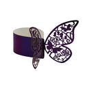 100pcs Butterfly Tissue Ring Napkin Holder Party Banquet Ornament