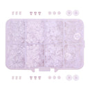 1666 Pieces Clear Plastic Rubber Silicone Bullet Clutch Earring Safety Backs