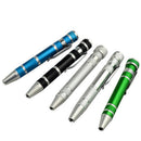 8 In 1 Portable Alloy Screw Driver Pen Set Slotted Phillips Bits Repair Tools