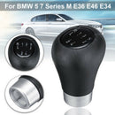 5 Speed Leather Car Gear Shift Knob Shifter For BMW 5 7 series M E36 E46 E34