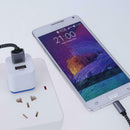 Universal EU Plug 2.1A 2 Port USB Double Charging Adapter USB Charger A