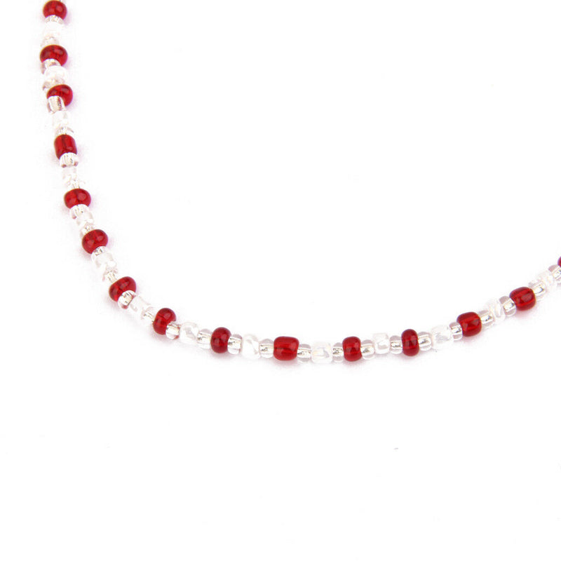 Red Glass Beads Glasses Sunglasses Spectacles Chain Cord Holder