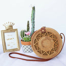 Hand-Woven Female Summer Rattan Sling Beach Straw Holiday Casual Bag Variat