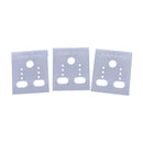 100X.Clear Professional Type Plastic Earring Studs Holder Display Hang Cards  ME