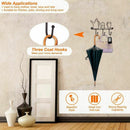 Wall Mounted Hooks Rack,11 Inches Iron 3 Hooks Kitchen Home Restaurant Keys Y6X8