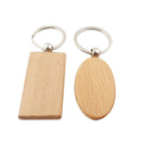 20Pcs Blank Wooden Key Chain Diy Wood Keychains Key Tags Gifts Yellow Recta G6V7