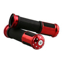 1X(RYANSTAR RACING Universal 22mm Aluminium Alloy Metal Rubber Non-slip Mot