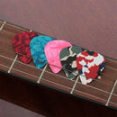 Longteam 5pcs Colorful 0.46mm Guitar Picks Celluloid Mediators for Bass Gui S2M7