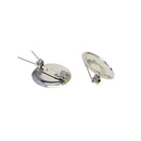 100 Pieces Brooch Clasps Pin Disk Base Pad Bezel Blank Cabochon Trays Backs Bar