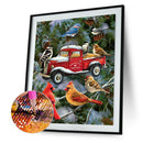 Diamond Painting Truck Birds Full Round Wall Art Picture DIY Set 30x40cm