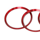 4PCS Red Alloy Wheel Center Hub Ring Decorative Cover Trim For 16-18 Hon TCX