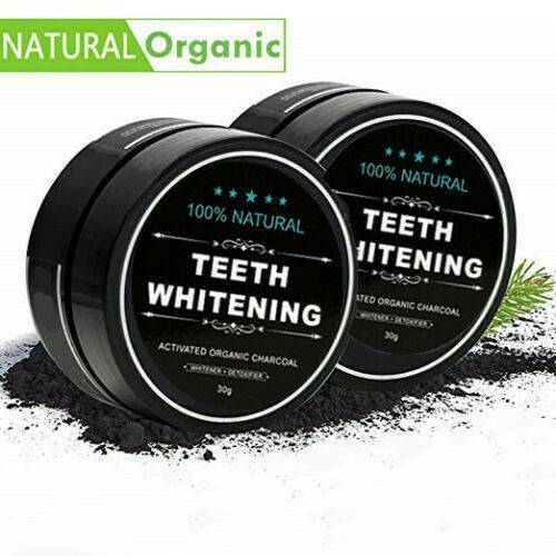 Real Natural Organic Activated Charcoal Teeth Whitening Powder Bamboo Toothpaste