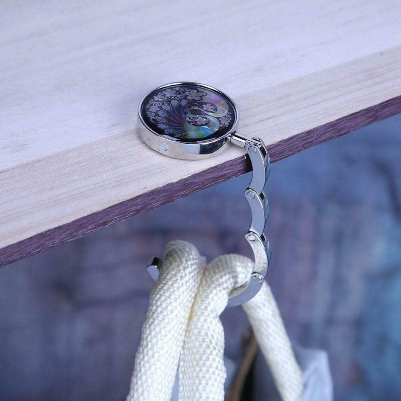 Portable Foldable Bag Purse Hook Bag Hanger Hook Table Handbag Holder