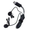Mini Lavalier Lapel Microphone Dual Headed Recording Clip On Mic usb Interfa Gw