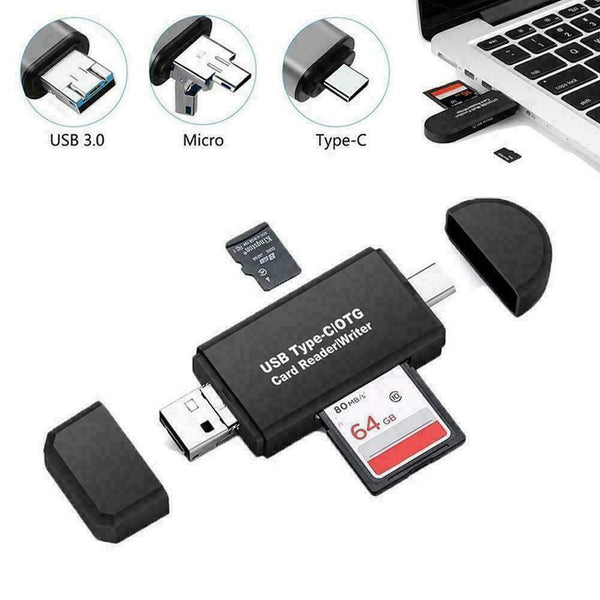 USB-C Type C USB 2.0 Micro USB OTG SD TF MMC Card Reader New For Huawei New