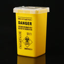 1L Tattoo Medical Plastic Sharps Containers Biohazard Needles DisposalWaste Box