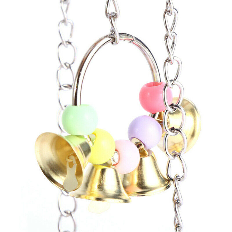 Parrots Toys Bird Swing Exercise Climbing Hanging Ladder Bridge Wooden Rain L3A2