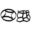 2x DIY Garden Lawn Stepping Stones Mold Outdoor Paving Driveway Brick Mould