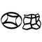 2x DIY Garden Lawn Stepping Stones Mold Outdoor Paving Driveway Brick Mould
