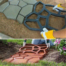 9 Grid Garden Pavement Mold Garden Walk Pavement Manually Concrete Mould