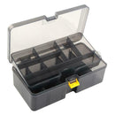 Durable Plastic Fishing Lure Hook Tackle Storage Box Double Sided Organizer