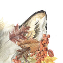 Wolf Irons on Stickers Leaves Patches DIY Washable Heat Transfer Applique DecoJR