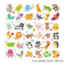 Lovely Animals Patches Washable Iron-on Heat Transfers Children Clothes Stickers