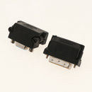 2 Pieces 90 Degree DVI 24+5 Male to 15 Pin VGA Female Adapter Converter