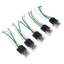 5x 60A LED Relay 24V 4Pin Socket w Wire Normal Open Waterproof Car Truck Van