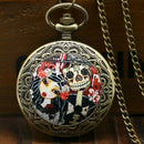 Bronze large thick chain ghost bride retro pocket watch Fashion bride body