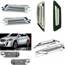 2x Universal Plastic Chrome Car SUV Air Flow Fender Vent Super Side Decorat N0I0