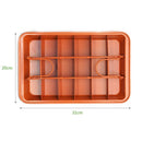 Brownie Non-stick Baking Pan with Built-In Slicer / Cutter (Large)
