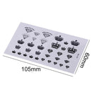 1X Diamonds and Crowns Temporary Tattoos Arm Leg Waterproof Tattoo Stickers 3C