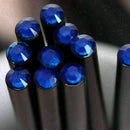 12PCS Black Wood HB Pencil With Colorful Diamond School Writing Pencils K0R W3P5