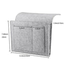 Bedside Caddy Felt Bedside Storage Organizer With Extra Pocket For Bedroom