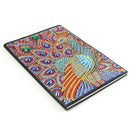 DIY Peafowl Special Shaped Diamond Painting 50 Pages Sketchbook A5 Notebook