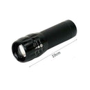 Mini Flashlight LED Outdoor Camping Hiking Lamp Third Gear Zoom Flash Light
