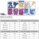 102Pcs/set Assorted Insulated Crimp Terminals Electrical Connector Wire Kit T0A5