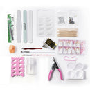 New Set of Full Acrylic Powder Nail Art Tool Set Tips Brush Manicure Tool Kits