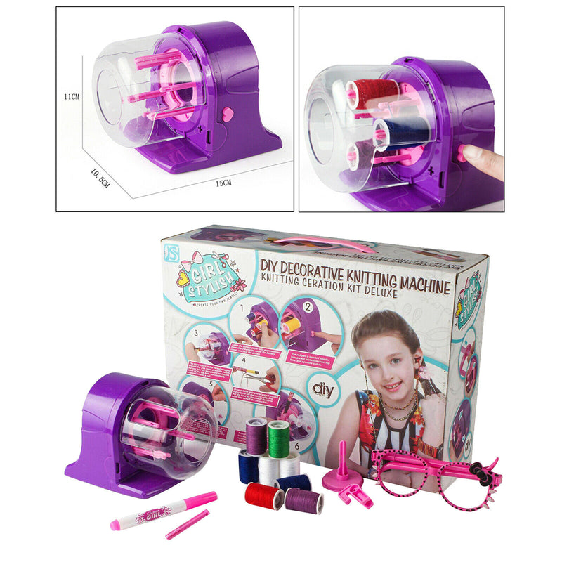 Electric Sewing Knitting Machine Waistband Bracelet Thread Rope Braiding Twist