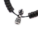 Tibetan Buddhism Vajra Charm Natural Coconut Shell Beads Bracelet for Men W