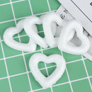 5PCS DIY White Heart Polystyrene Styrofoam Foam Ball For Christmas Orname-PN FT