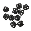 10 Pcs Double Holes Plastic Spotwear Cord Locks End A2O3