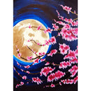 Diamond Painting Peach Blossom Under Moon Full Round Wall Picture 30x40cm