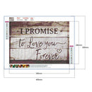 5D DIY Full Drill Diamond Painting Letter Embroidery Mosaic Kit (JH037)