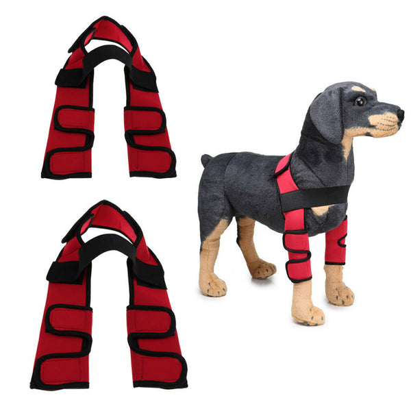 2PCS M & L Size Sprain Protection Straps Support Red Harness Knee Protector for