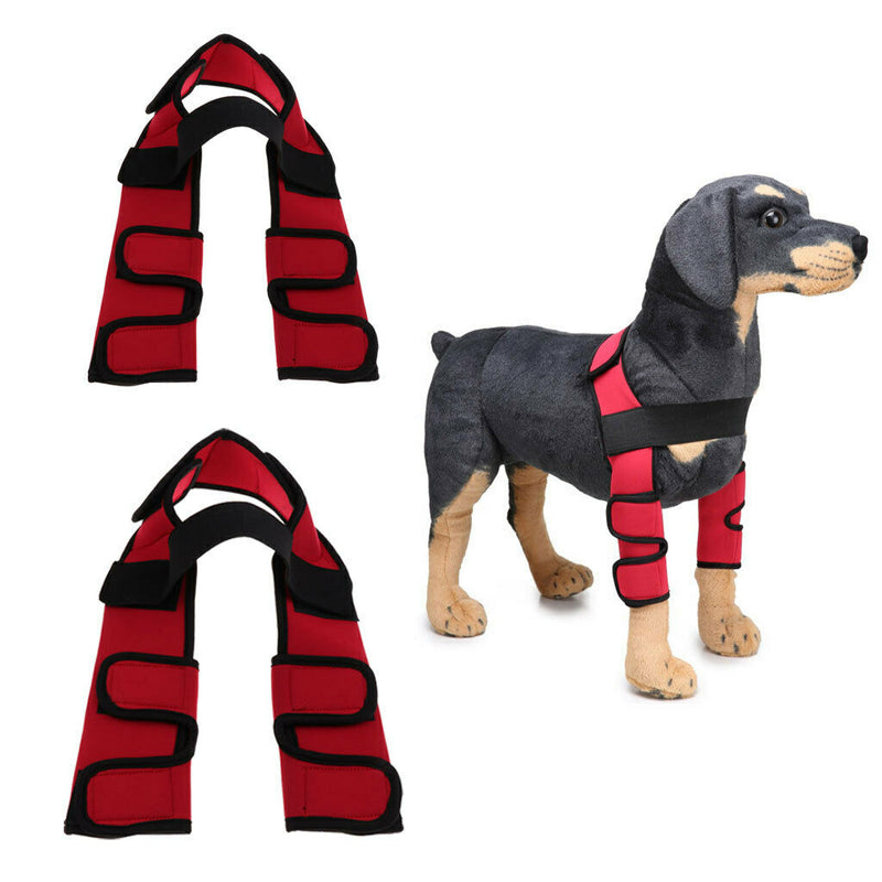 2PCS M & L Size Sprain Protection Straps Support Red Harness Knee Protector for